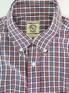 Gunnison Creek Outfitters Red Blue Plaid Button Down Casual Shirt Mens Large  - Picture 1 of 6