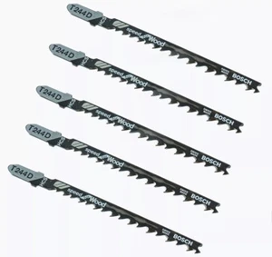 Bosch T 244 D | 5 x Stichsägeblatt für schnelle Kurvenschnitte in Holz, 5-50 mm - Bild 1 von 1