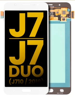 For Samsung Galaxy J7 J710 White LCD Display Touch Screen Digitizer Replacement - Image 1 of 2