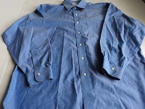 CAMISA DE VESTIR BROOKS BROTHERS 16 1/2-33 AZUL AJUSTE TRADICIONAL ALGODÓN SIN HIERRO - Imagen 1 de 6