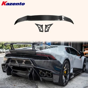 Rear Trunk GT Spoiler Wing Carbon Fiber V Style For Lamborghini Huracan LP610 - Picture 1 of 4