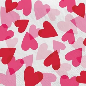 Heart Party Valentine's Day Holiday Love Theme Bulk Paper Luncheon Napkins - Picture 1 of 1