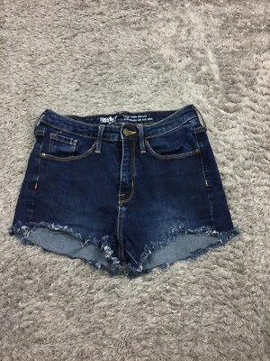 Mossimo High Rise Skinny Jean Shorts Womens Size 8 Blue Denim Dark Wash - Image 1 of 4