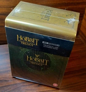 The Hobbit Trilogy Extended 4K Steelbook Collection (U.K IMPORT)-NEW-Free S&H - Picture 1 of 17