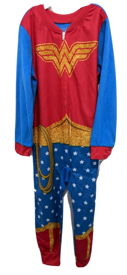**NUEVO** DC Comics Wonder Woman Pijama para niñas, 1 pieza, talla XS (4/5) Foto 1 de 4