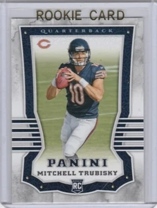 TARJETA DE NOVATO MITCHELL TRUBISKY Chicago Bears 2017 Panini fútbol americano NFL RC - Imagen 1 de 2
