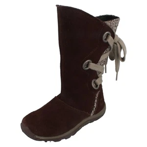 SALE Girls Merrell Long Boots Winter Jungle Moc Lace - Picture 1 of 11