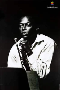APPLE Think Different : Miles DAVIS - Affiche originale - Imagen 1 de 5