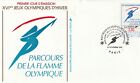 FRANCE 1991 FDC PARCOURS DE LA FLAMME OLYMPIQUES YT 2732