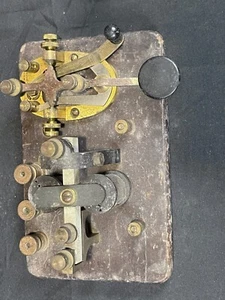 Antique Telegraph Key And Sounder - Zdjęcie 1 z 6