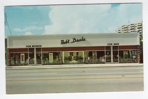 FORT LAUDERDALE FL LAS OLAS BLVD. ROPA DE HOMBRE Y MUJER ROBERT DRAKE alrededor de 1970 - Imagen 1 de 2