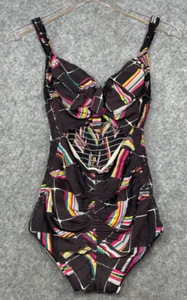 Vintage 1940s Cole of California Bathing Swim Suit One Piece Cut Out Pinup 40s - Picture 1 of 13