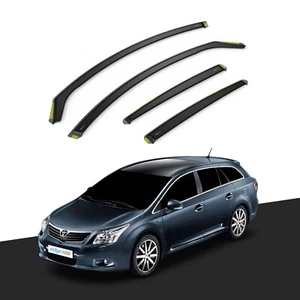 TOYOTA AVENSIS MK3 2009-2018 5 Door Estate Wind Deflectors 4pc Tinted - Picture 1 of 10