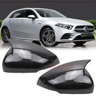 For Mercedes Benz A Class W177 2019+ Side Wing Mirror Cover Carbon Fiber Effect