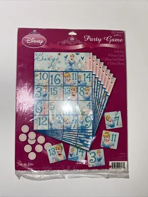 Disney Princesa Cenicienta Bingo Cumpleaños Fiesta Juego Foto 1 de 4