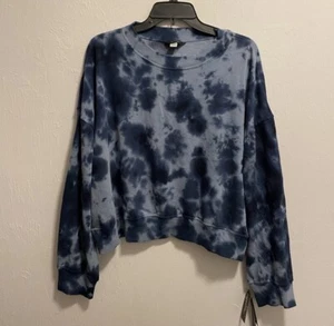 Supplies By Union Bay Blue Tie Dyed Long Sleeve Sweatshirt Size Small NWT - Picture 1 of 2