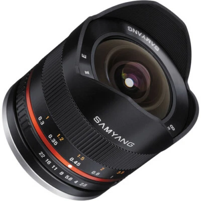 Lente Samyang 8 mm f/2,8 ojo de pez II para montura Canon EF-M - SY8MBK28-M Foto 1 de 4