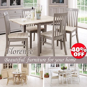 FLORENCE, Stunning Rectangle Extended Kitchen Dining Table - Picture 1 of 103