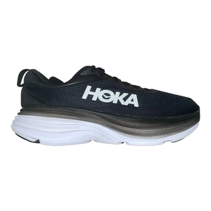 Zapatos para correr bajos Hoka One One Bondi 8 negros blancos talla 9EE para hombre - Imagen 1 de 5