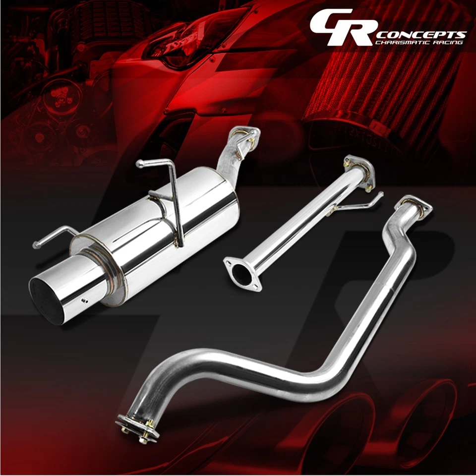 SISTEMA DE ESCAPE 4" PUNTA SILENCIADOR CATBACK RACING PARA 02-06 NISSAN SENTRA 4 PUERTAS SE-R Foto 1 de 1