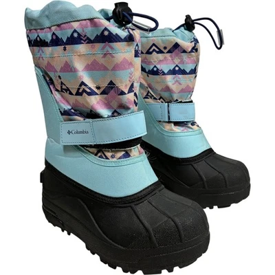 Botas de invierno Columbia Kids azul claro Powderbug Plus II BC1327-495 talla 13 ¡LEER! Foto 1 de 4
