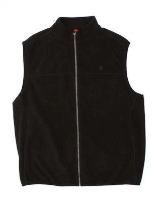 IZOD Mens Fleece Gilet UK 40 Large Black Polyester CM05 - Image 1 of 3