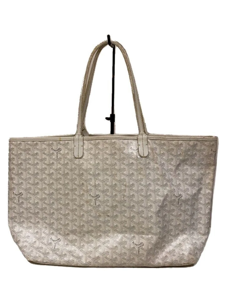Bolso de Mano GOYARD Saint Louis PM Cuero Blanco Patrón Total Usado Foto 1 de 4