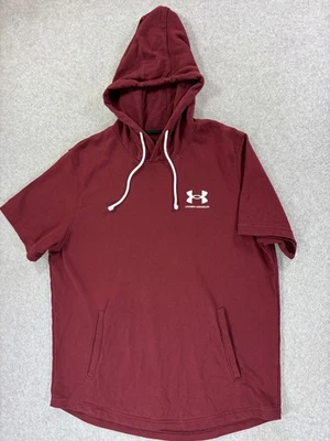 Sudadera con Capucha Under Armour Calce Suelto Campus S/S (Hombre XL) Granate Foto 1 de 4