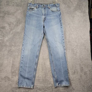 Jeans vintage Levis 505 uomo 34x32 blu regular fit dritto 100% cotone denim - Foto 1 di 10
