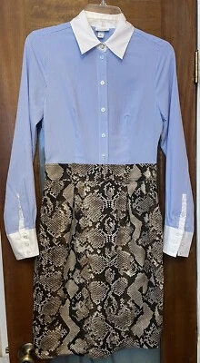 ALTUZARRA from Target Women's Striped Animal Print Sheath Collared Dress - Image 1 of 4