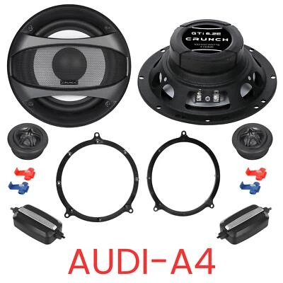 Kit haut-parleurs composants Crunch GTI-6.2E compatibles pour Audi A4 B5 (8D - Photo 1/4