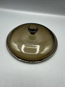Vintage Pyrex Corning VisionWare Lid Smoke Brown 7.75" 623C Replacement - Picture 1 of 8