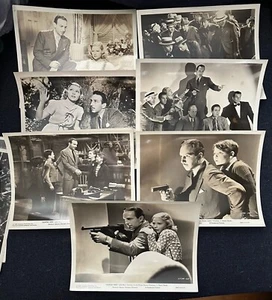 8 VINTAGE PHOTO LOBBY CARDS HUNTED MEN 1938 ANTHONY QUINN MARY CARLISLE L NOLAN - Bild 1 von 5