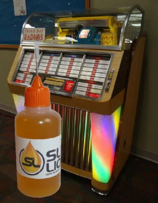 Rodamientos lubricantes líquidos lisos MEJOR 100 % aceite sintético para Seeburg o cualquier jukebox Foto 1 de 3