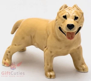 Porcelain Figurine of the American Staffordshire Bull Terrier Dog - Picture 1 of 8