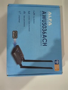 Alfa AWUS036ACH USB-C Wireless Adapter Dual Band (2.5 GHz + 5 GHz) Kali Linux - Bild 1 von 2