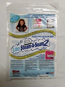 Warm Company Lite Steam-A-Seam 2, Double Stick Lite Fusible Web, 8 Sheets 9"x12" - Picture 1 of 2