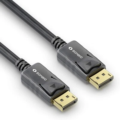 1,5m DisplayPort DP Kabel 2 x Stecker Ultra HD 4K 1.2 20pin schwarz vergoldet - Bild 1 von 4