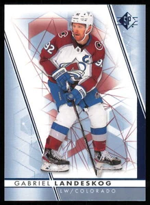 2022-23 SP Authentic Hockey Blue #92 Gabriel Landeskog Colorado Avalanche - Picture 1 of 2