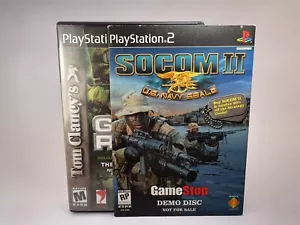 Tom Clancy's Ghost Recon PlayStation 2 2002 Reg Card Complete CIB +Socom 11 Demo - Picture 1 of 9