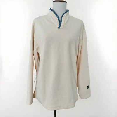 Sudadera De Colección Kuhl Alf Para Mujer Pequeña Marfil Polar Agujeros para Pulgar Foto 1 de 4