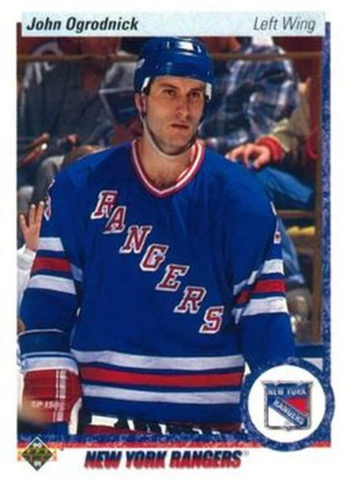 #258 John Ogrodnick - New York Rangers - 1990-91 Upper Deck Hockey - Image 1 of 1