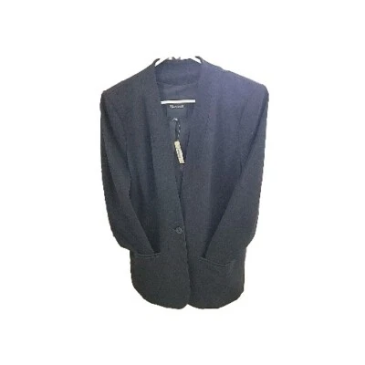 Madewell воротника Lauren Blazer куртка размер 14 один низ черный - Изображение 1 из 4