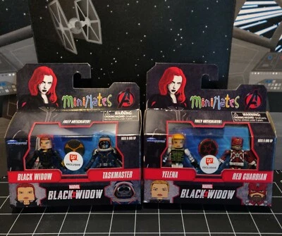 BLACK WIDOW MINIMATES LOT TASKMASTER RED GUARDIAN YELENA MARVEL MOVIE EXCLUSIVE - Image 1 of 4