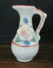Miniature Pitcher with hand painted Raised Flowers made in Occupied Japan