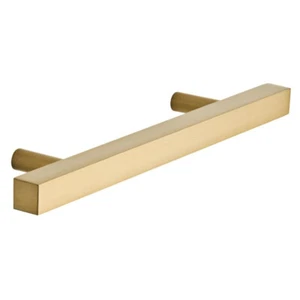 (5 Pack) 3-3/4 inch Square Bar Pull Champagne Bronze - Picture 1 of 1