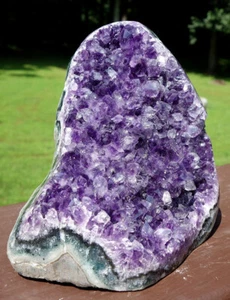 Racimo de amatista uruguaya ~ borde de ágata pulido ~ Uruguay - Imagen 1 de 10