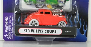 Muscle Machines Limited 1933 Willys Coupe 33 White Tire #03-06 Orange 1:64 B - Picture 1 of 5