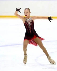 Vestido de patinaje artístico para mujer niña competencia sobre hielo gimnasia rítmica - Imagen 1 de 11