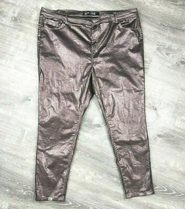 Simply Be Denim Chloe Skinny Pants Women's 22 Pink Stretch High Waist 44x27 - Picture 1 of 7